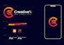 do gradient tech crypto app startup logo design